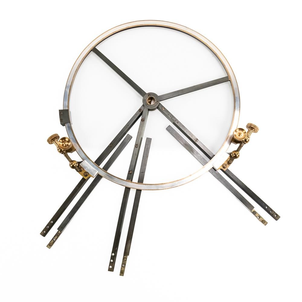 Antique Brass Three-Arm Station Pointer - 2