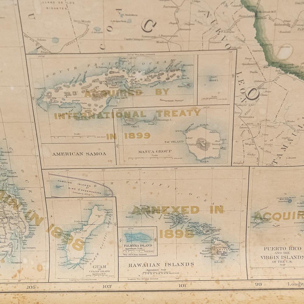 1938 US General Land Office Wall Map - 11