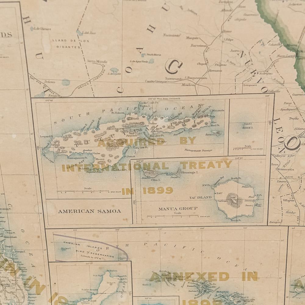 1938 US General Land Office Wall Map - 12