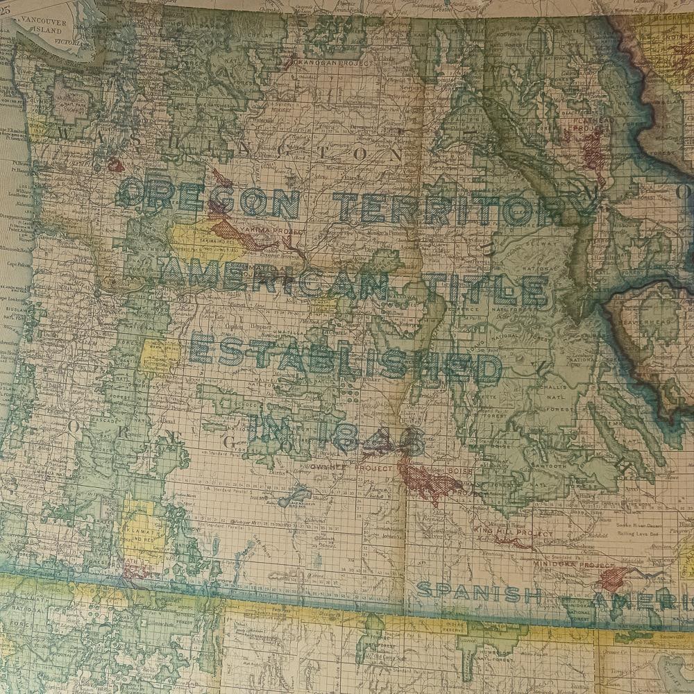 1938 US General Land Office Wall Map - 16