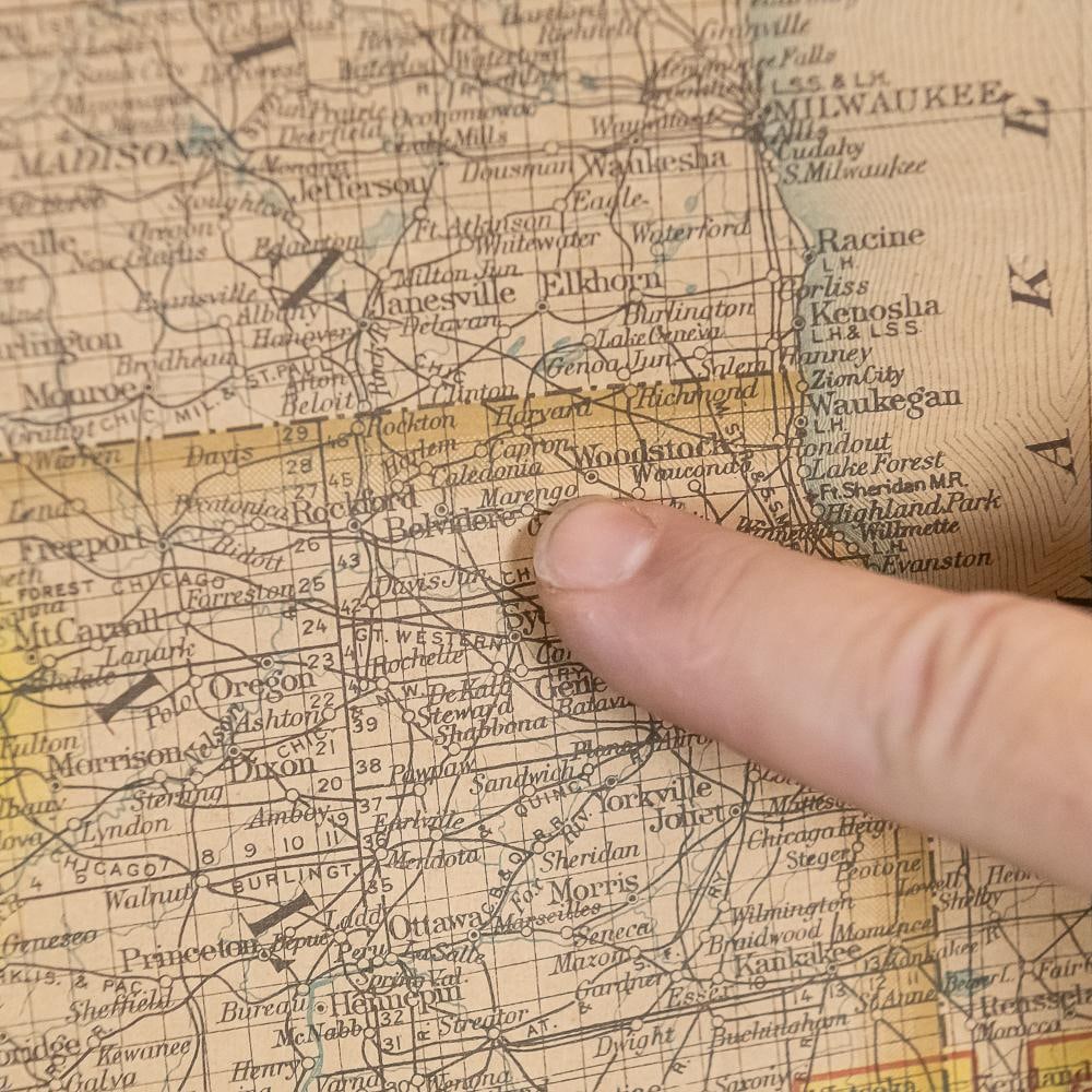 1938 US General Land Office Wall Map - 3