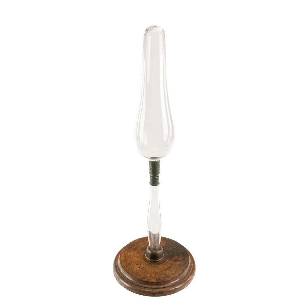 Antique Vacuum Fountain Apparatus: Emerging from the fascinating realm of late 19th-century physics instruction, this antique pneumatic demonstration apparatus is classically known as a "fountain in vacuo" (fountain in a vacuum).