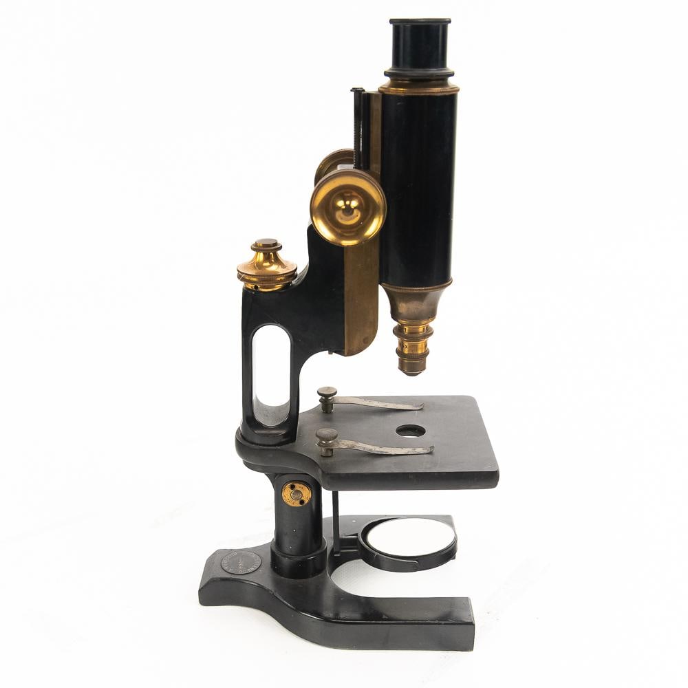 Antique Spencer Brass Microscope w/ Case - 3