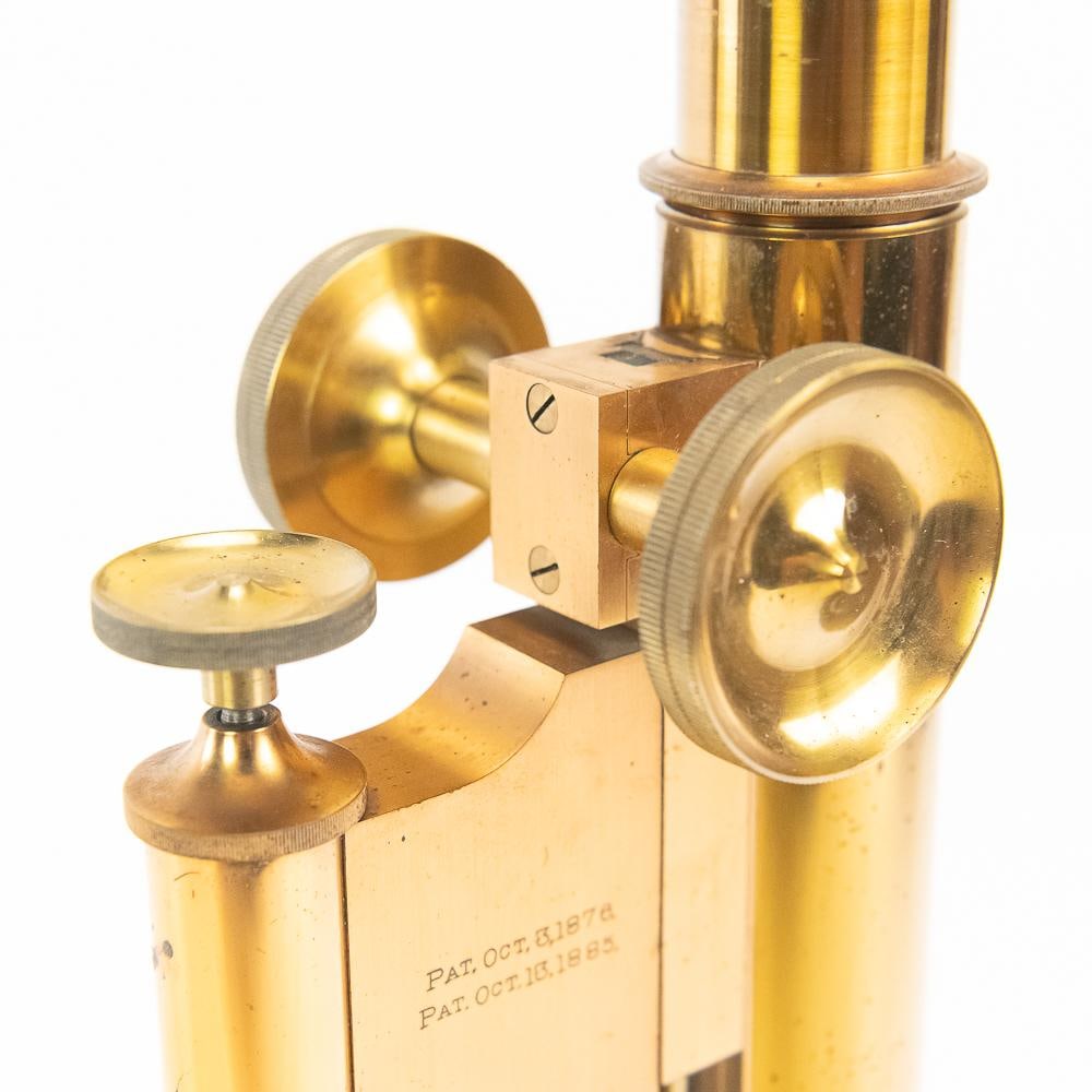 Antique Bausch & Lomb Brass Microscope - 14