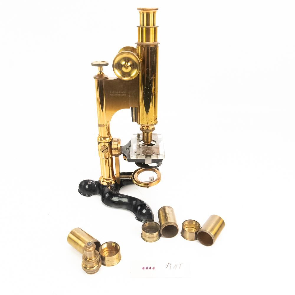 Antique Bausch & Lomb Brass Microscope - 2