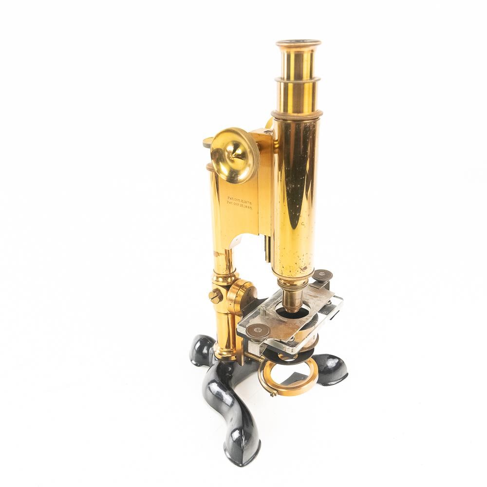 Antique Bausch & Lomb Brass Microscope - 5