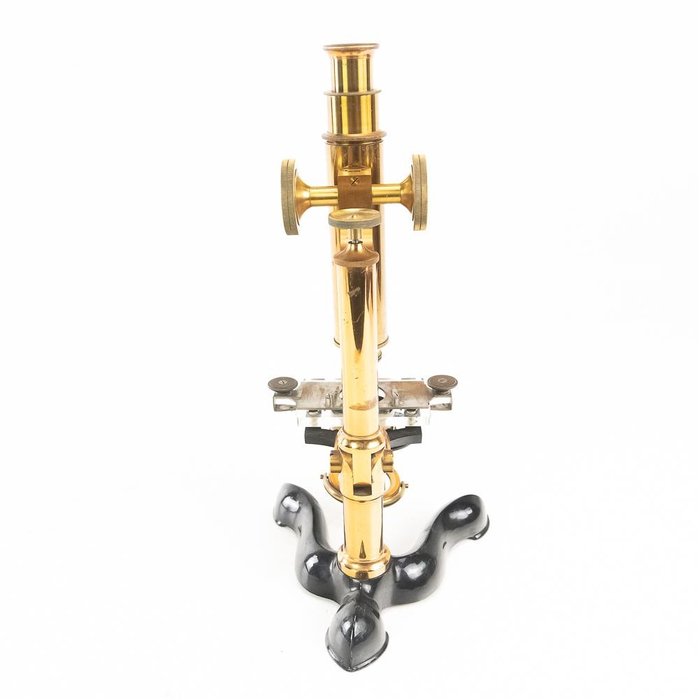 Antique Bausch & Lomb Brass Microscope - 7