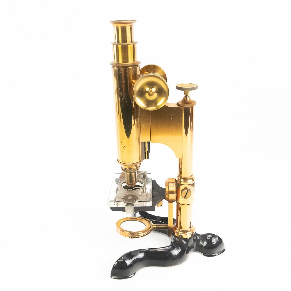 Antique Bausch & Lomb Brass Microscope - 8
