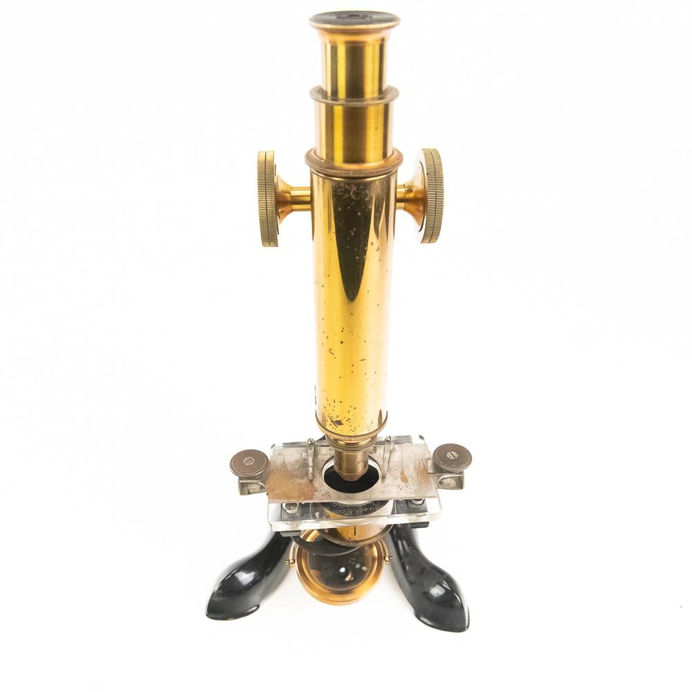 Antique Bausch & Lomb Brass Microscope - 9