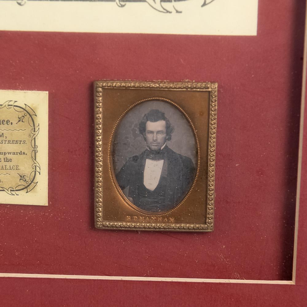 2 B.D. Maxham Daguerreotypes Same Man - 3