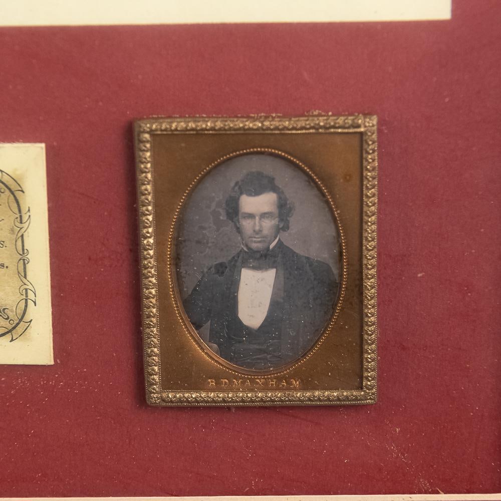 2 B.D. Maxham Daguerreotypes Same Man - 5