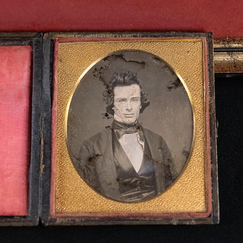 2 B.D. Maxham Daguerreotypes Same Man - 6
