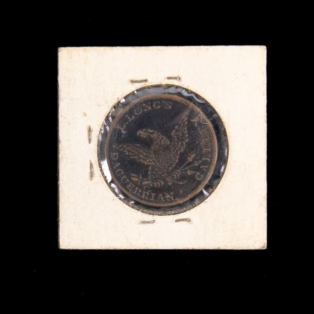 E. Long Copper Daguerreotye Token - 2