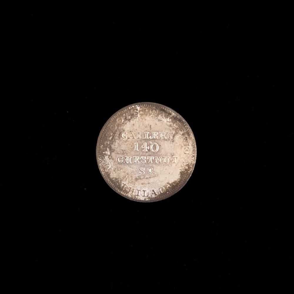 M.A. Root Silver Daguerreotype Token - 2