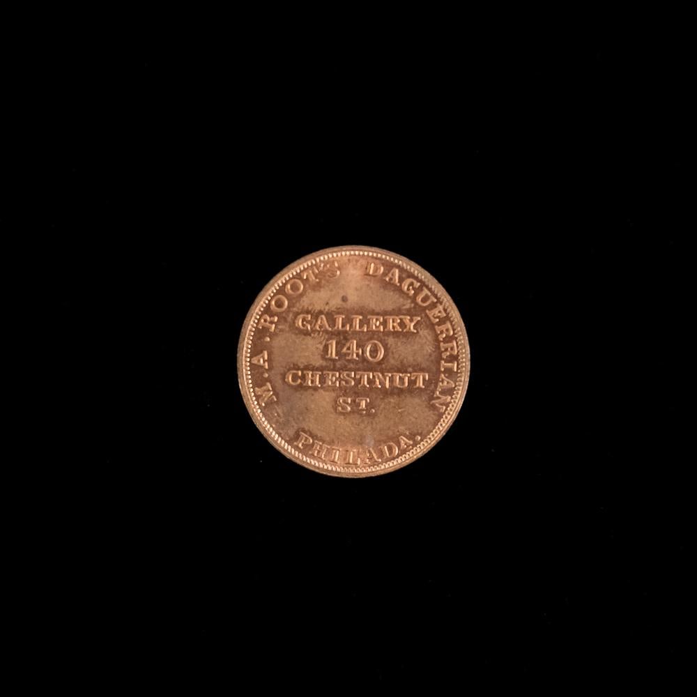 M.A. Root Copper Daguerreotype Token - 2