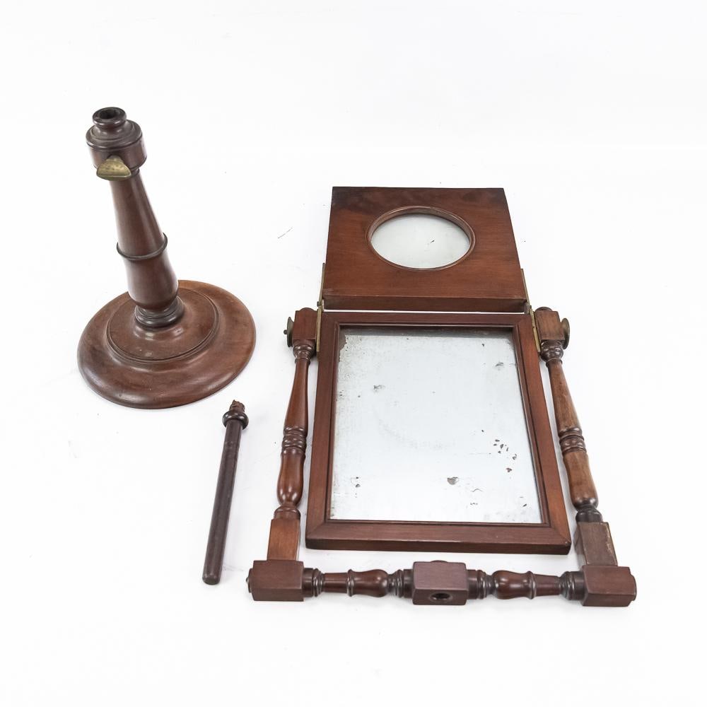 Victorian Tabletop Magnifier & Mirror - 5