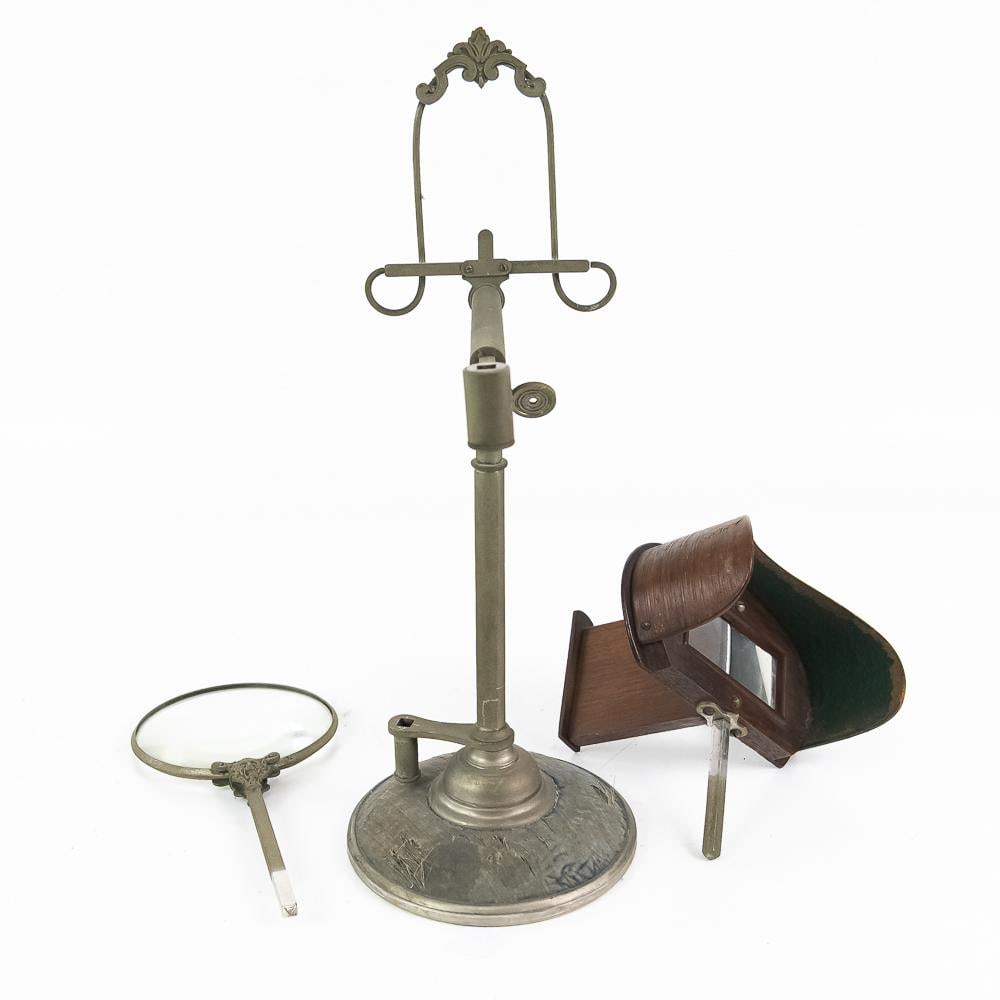 Victorian Tabletop Optical Magnifier Stand - 16