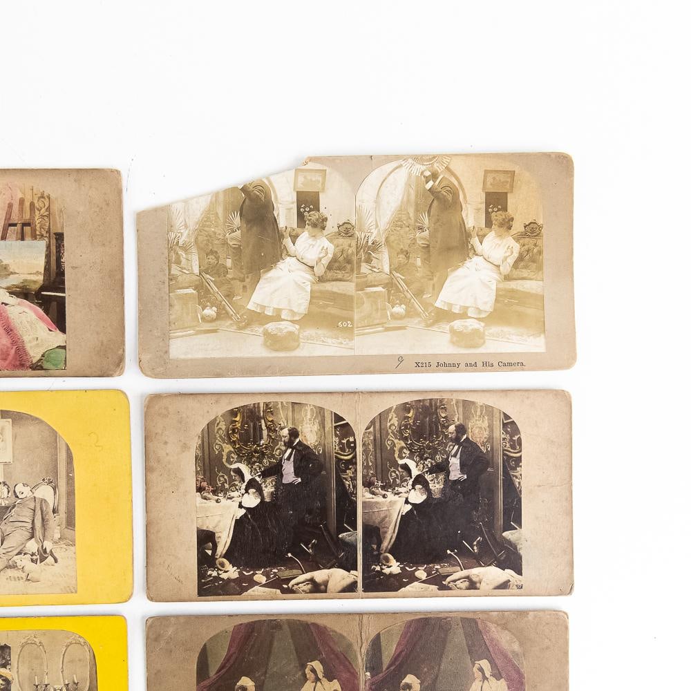 11 Comic Stereo View Cards - 4