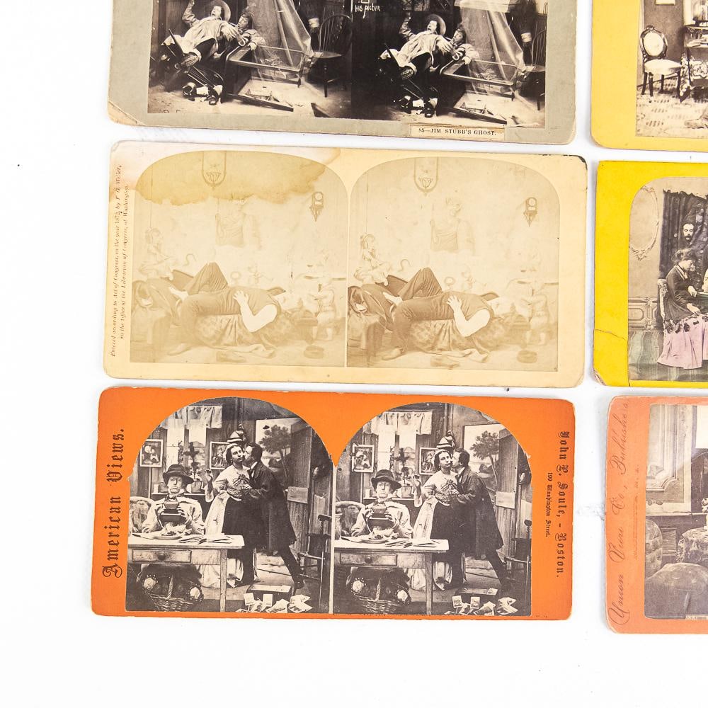 11 Comic Stereo View Cards - 5