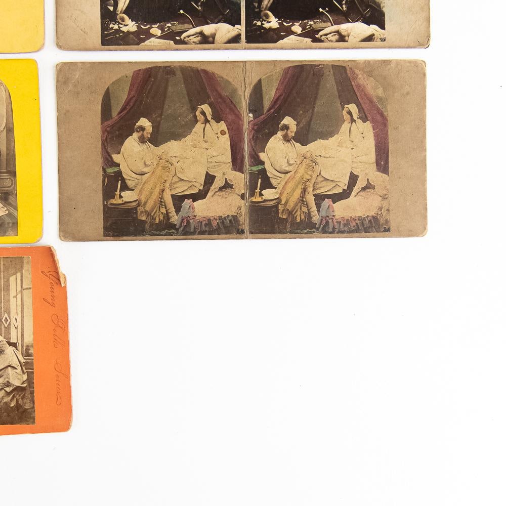 11 Comic Stereo View Cards - 7