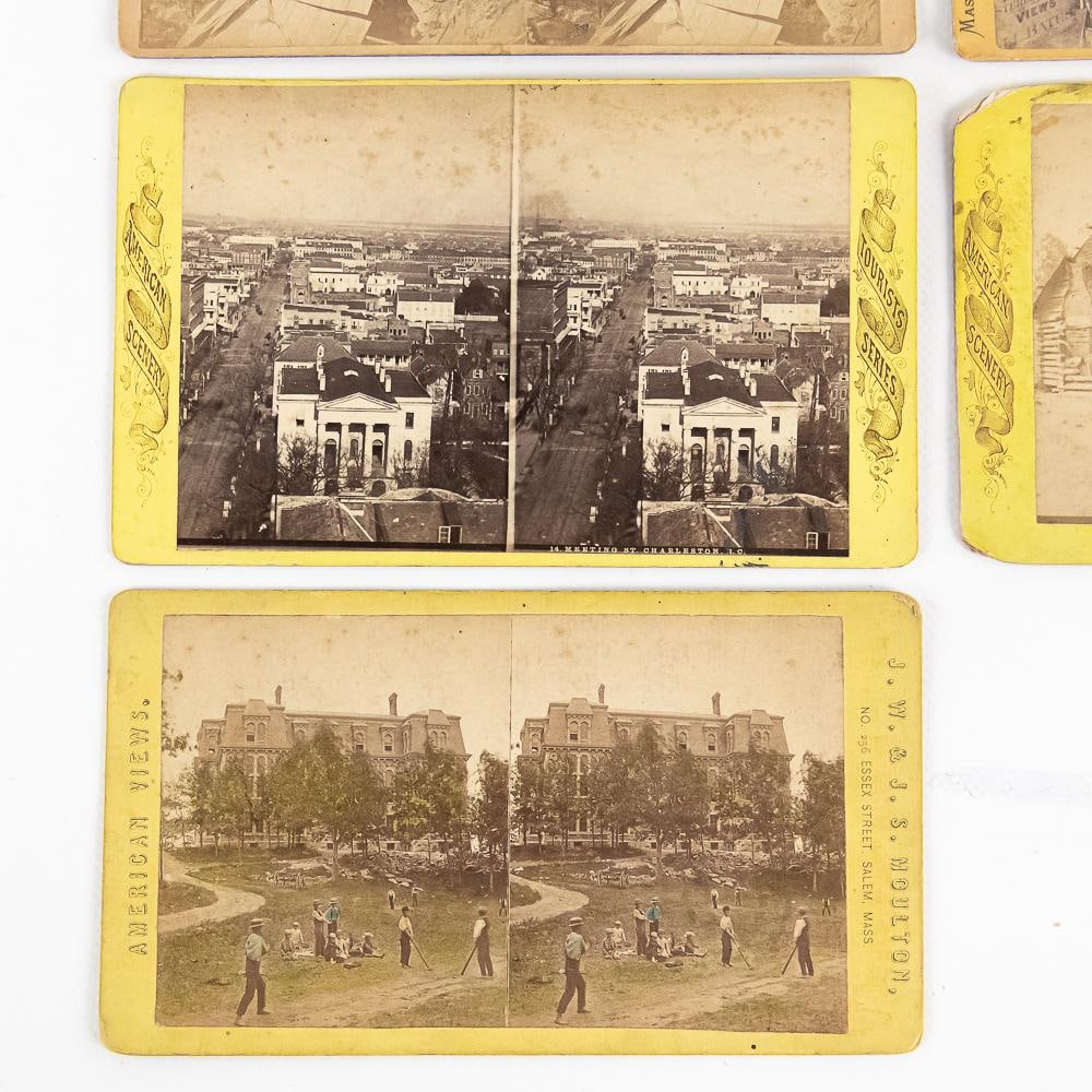 7 Cabinet Format Stereo View Cards - 4