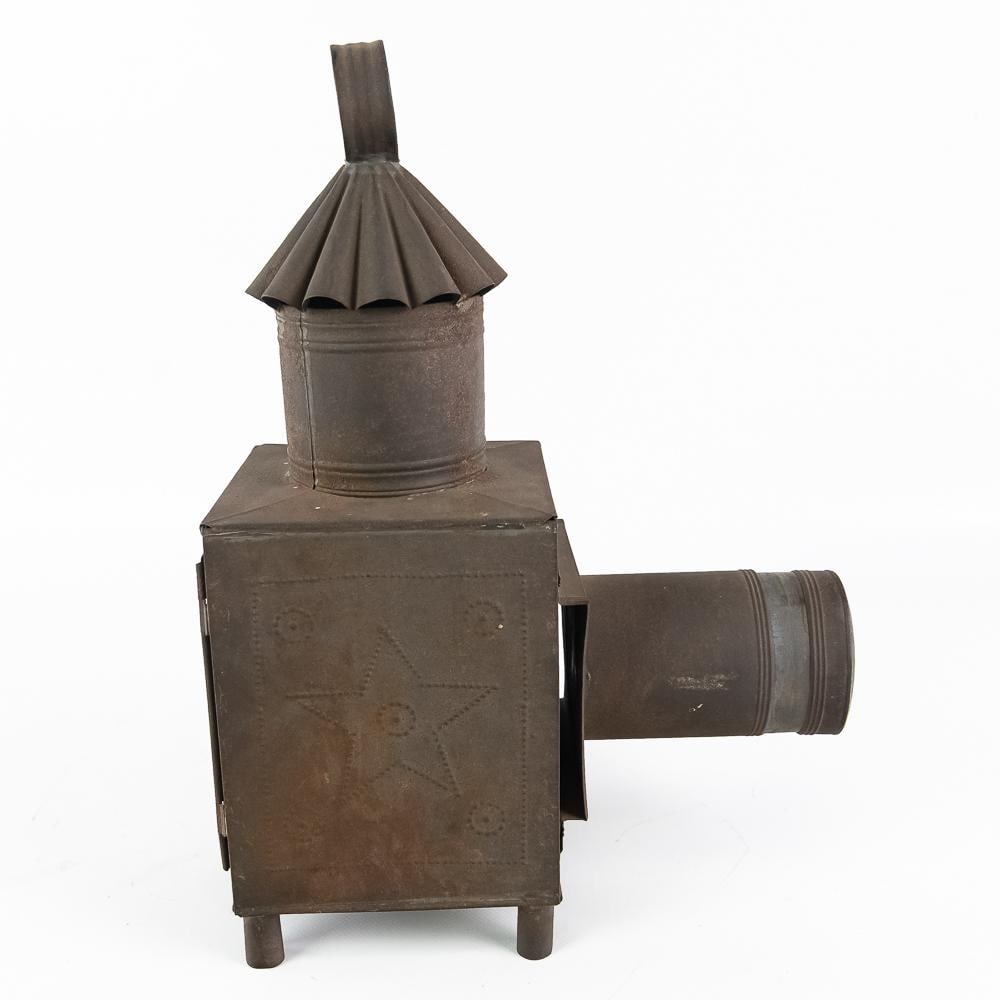 Vintage Punched Tin Magic Lantern - 3