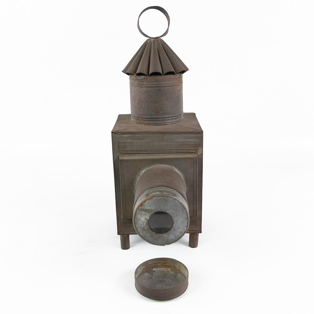 Vintage Punched Tin Magic Lantern - 8