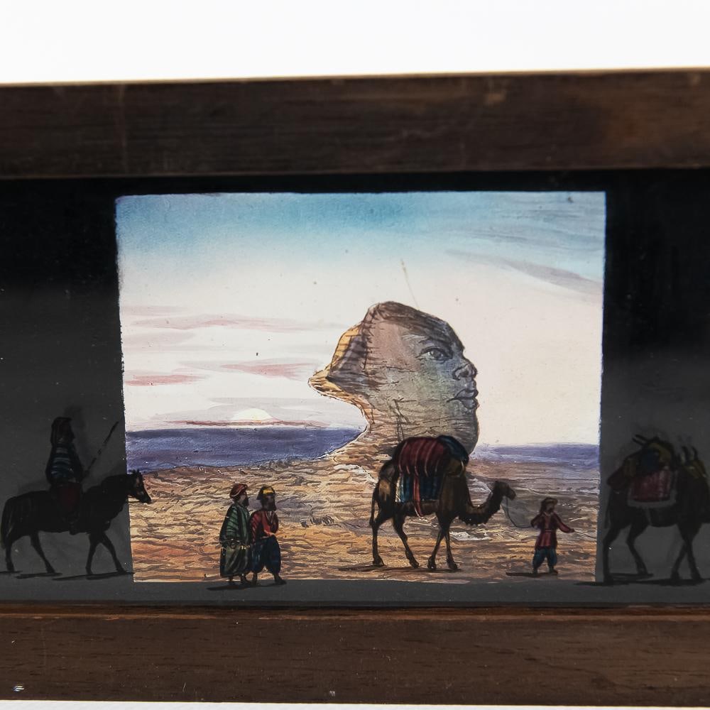 2 Victorian Mech. Lantern Slides-Sphinx, Acrobat - 10