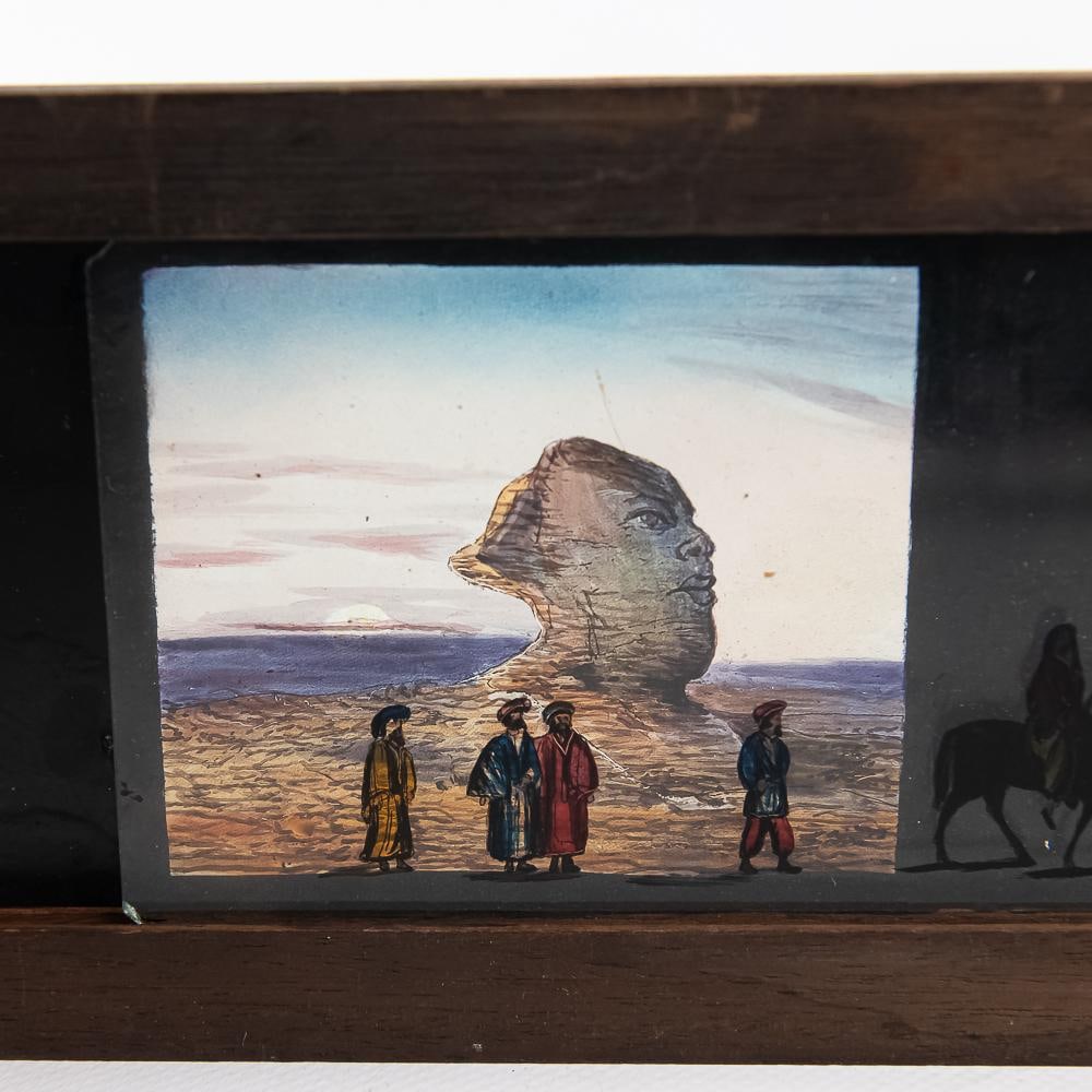 2 Victorian Mech. Lantern Slides-Sphinx, Acrobat - 12