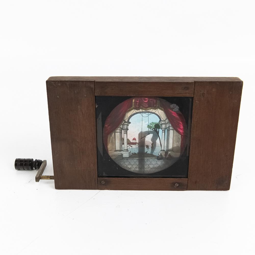2 Victorian Mech. Lantern Slides-Sphinx, Acrobat - 2