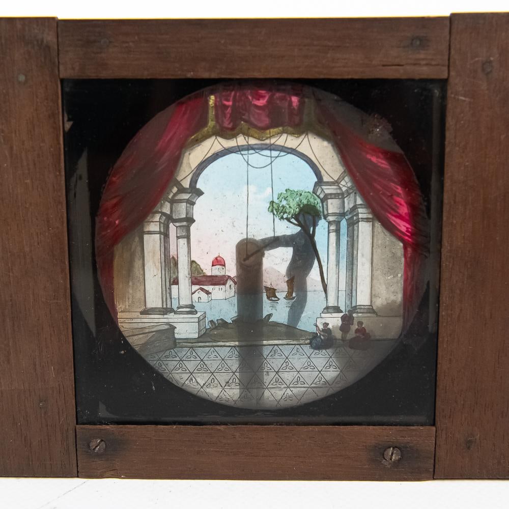 2 Victorian Mech. Lantern Slides-Sphinx, Acrobat - 3