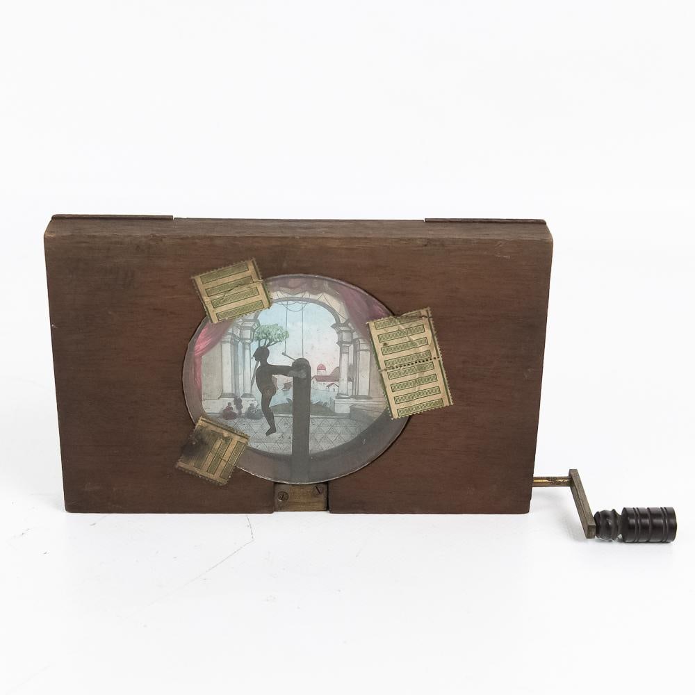 2 Victorian Mech. Lantern Slides-Sphinx, Acrobat - 4