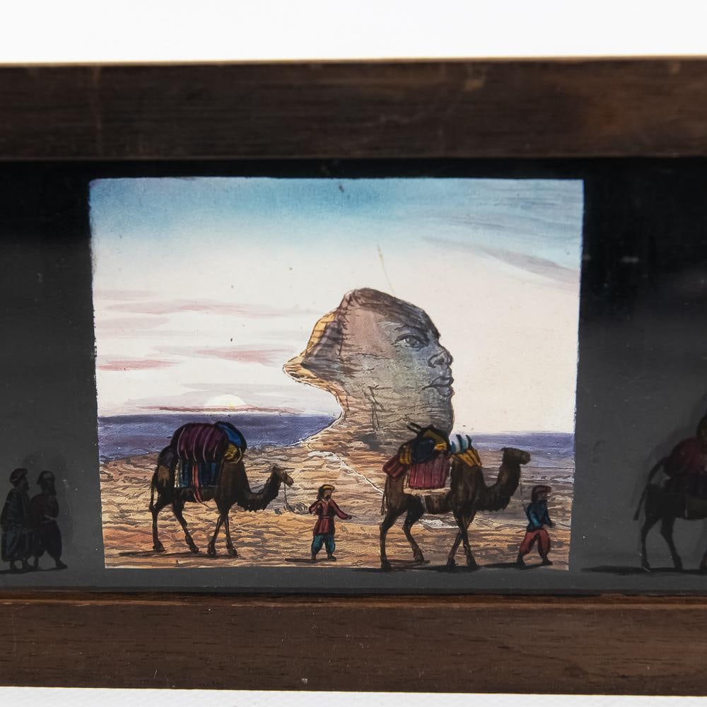 2 Victorian Mech. Lantern Slides-Sphinx, Acrobat - 9