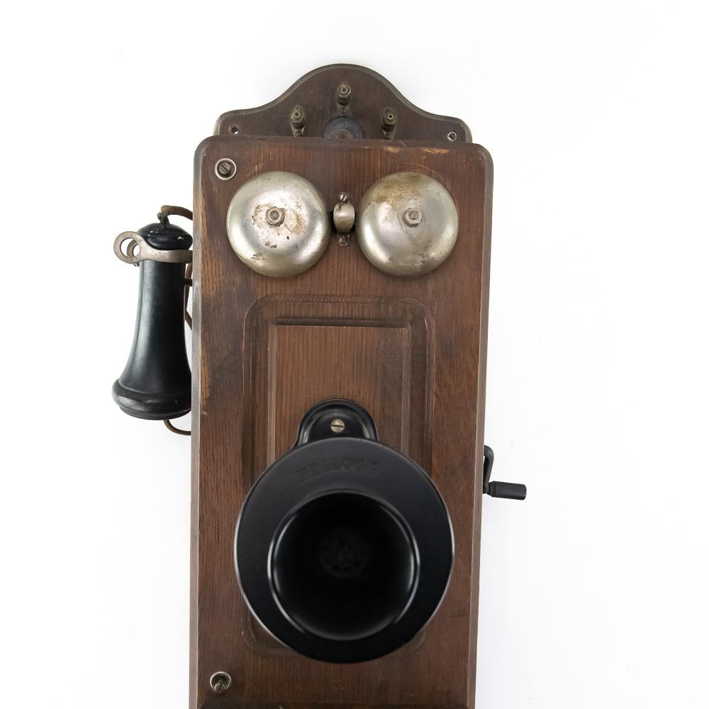 Oak Kellogg Wall Telephone - 2