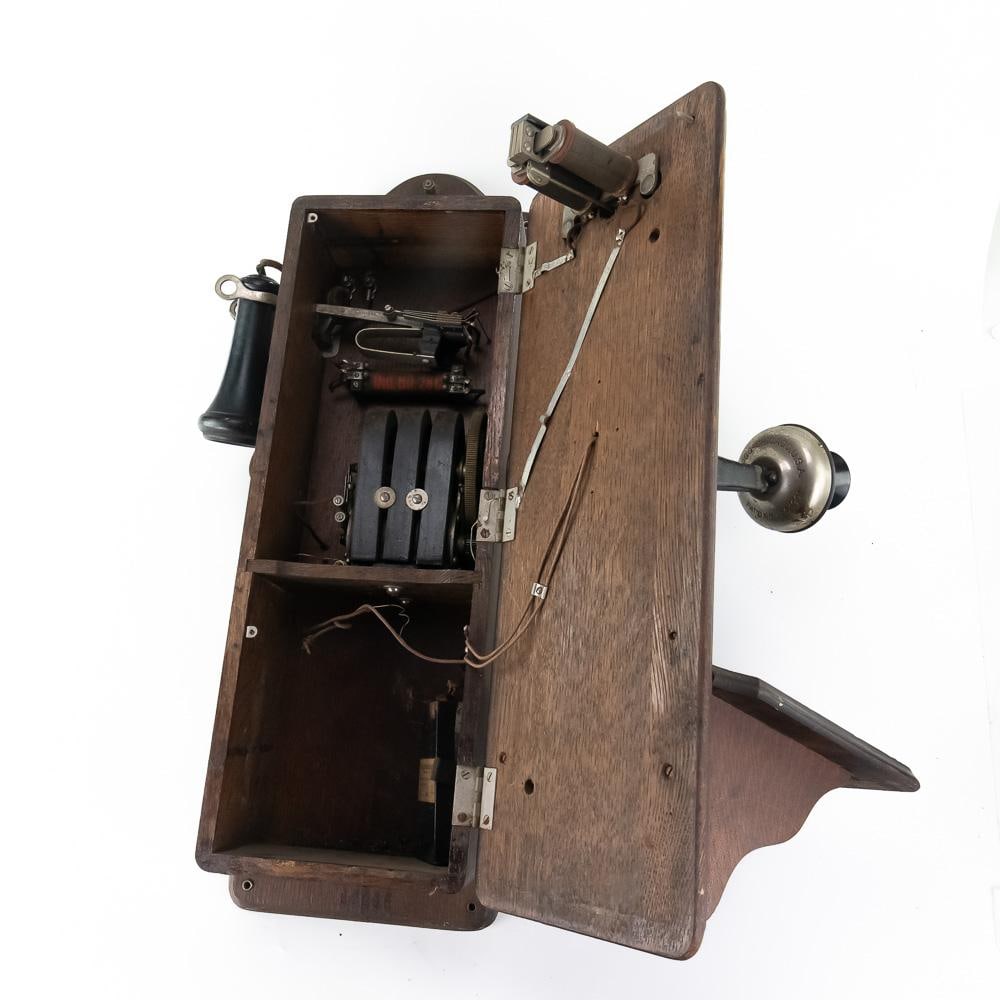 Oak Kellogg Wall Telephone - 5