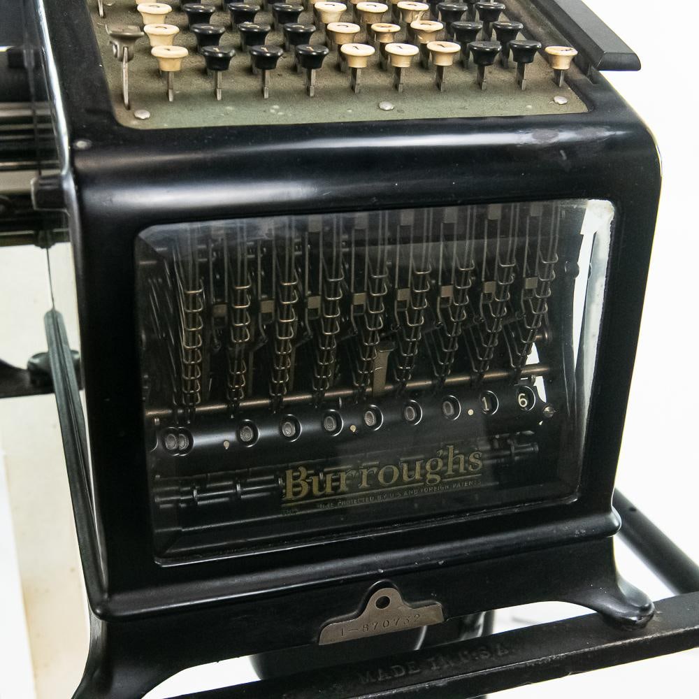 Vintage Burroughs Adding Machine Stand - 2