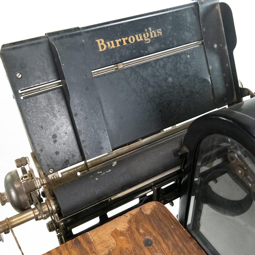 Vintage Burroughs Adding Machine Stand - 4