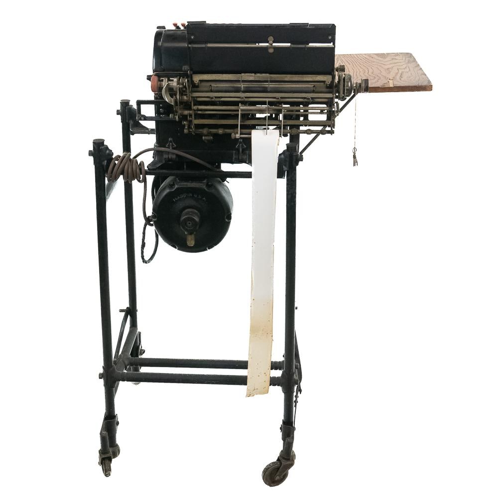 Vintage Burroughs Adding Machine Stand - 6