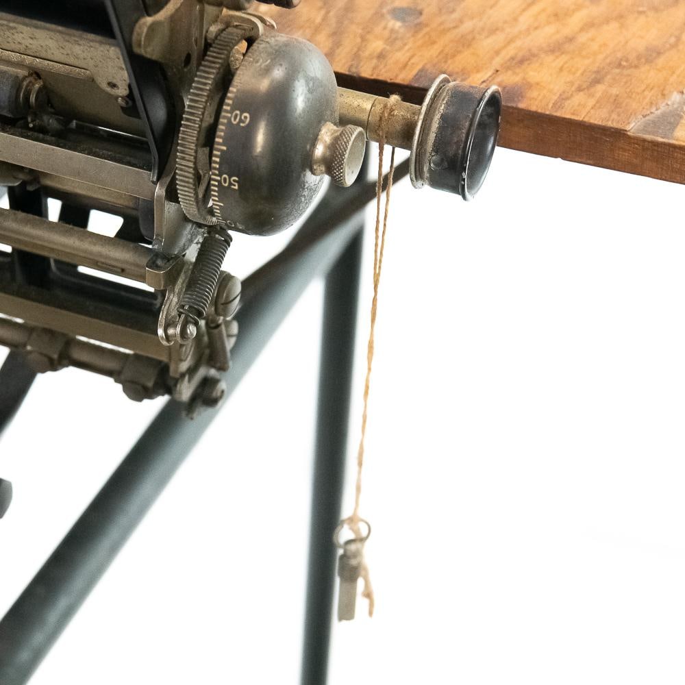 Vintage Burroughs Adding Machine Stand - 8