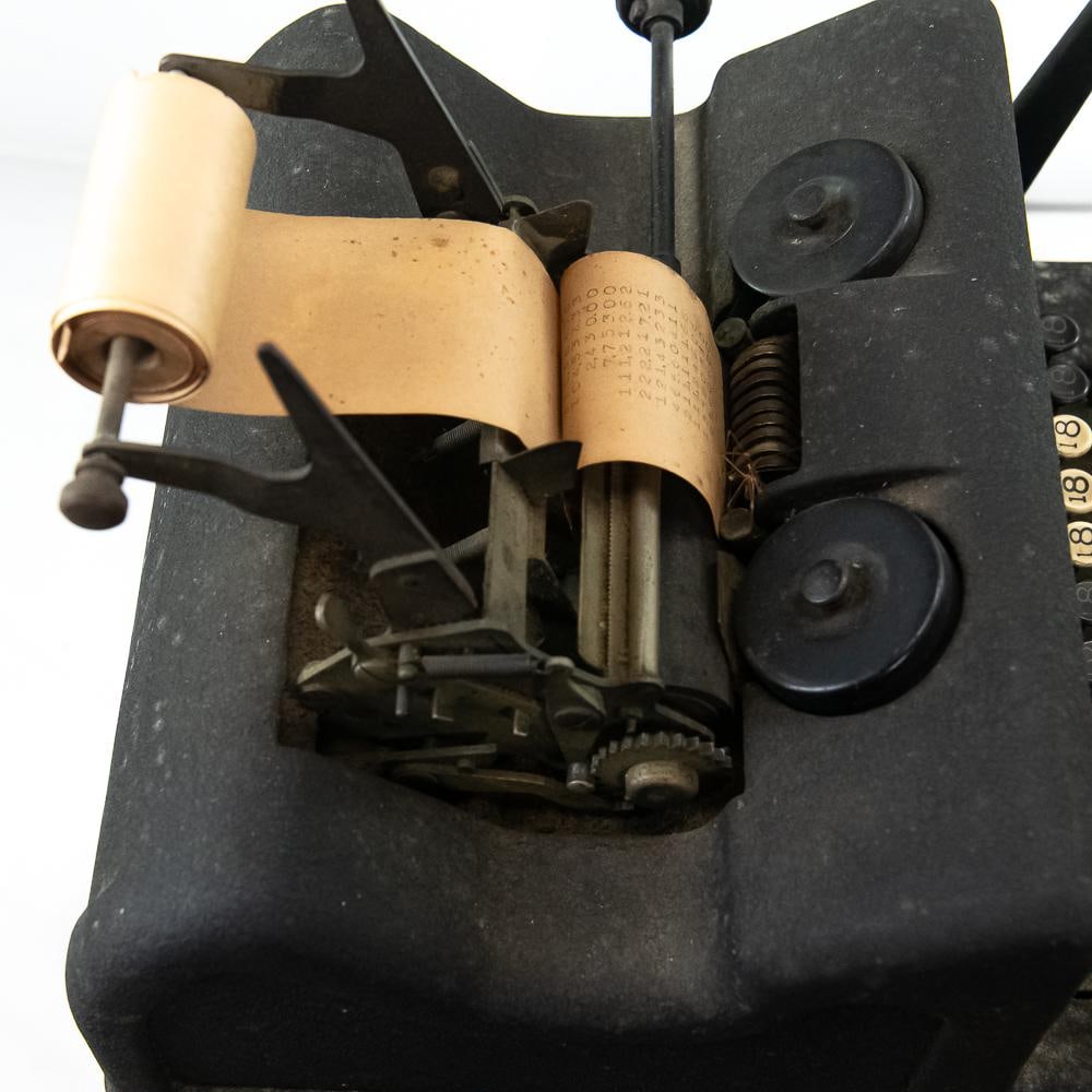 Vintage Burroughs Adding Machine W/Stand - 6
