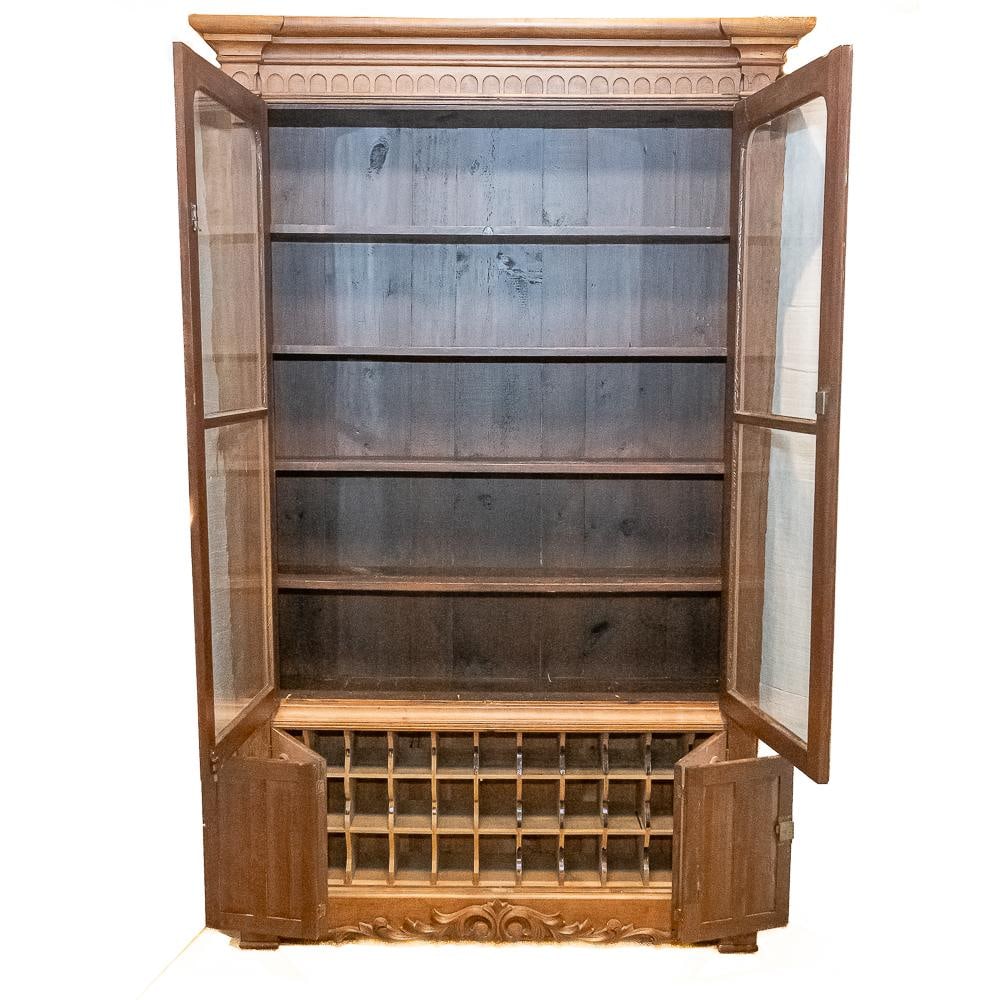 Large Victorian Walnut Bookcase with Mail Sorter - 2
