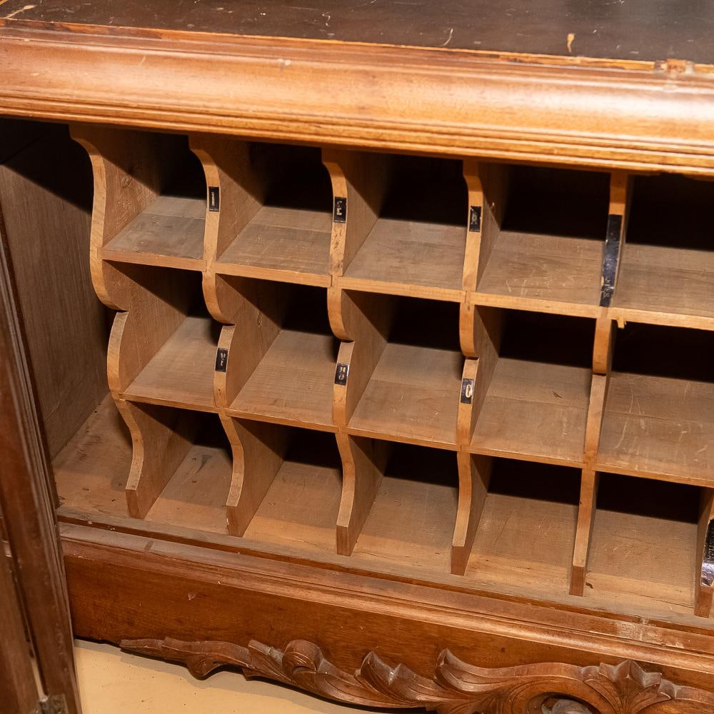 Large Victorian Walnut Bookcase with Mail Sorter - 3