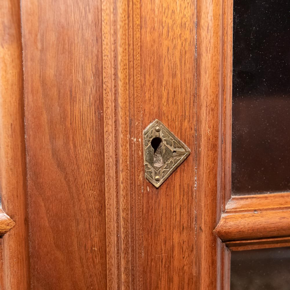 Large Victorian Walnut Bookcase with Mail Sorter - 7