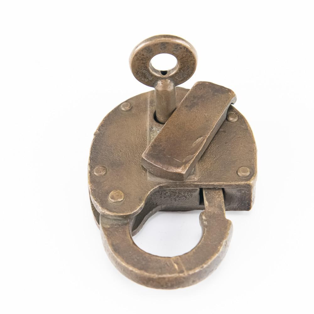 Pair Brass Railroad Switch Locks w/Keys - 4