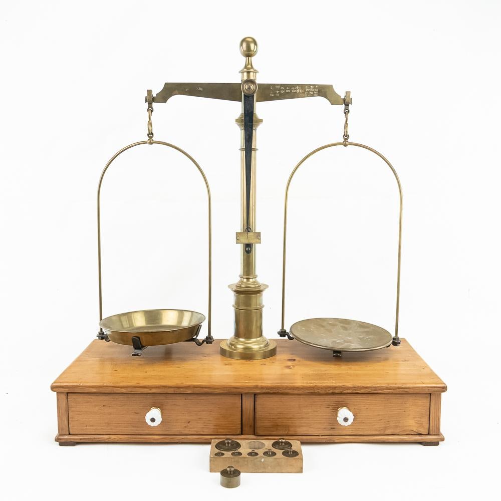 Vintage Brass Apothecary Balance Scale (1 of 14)