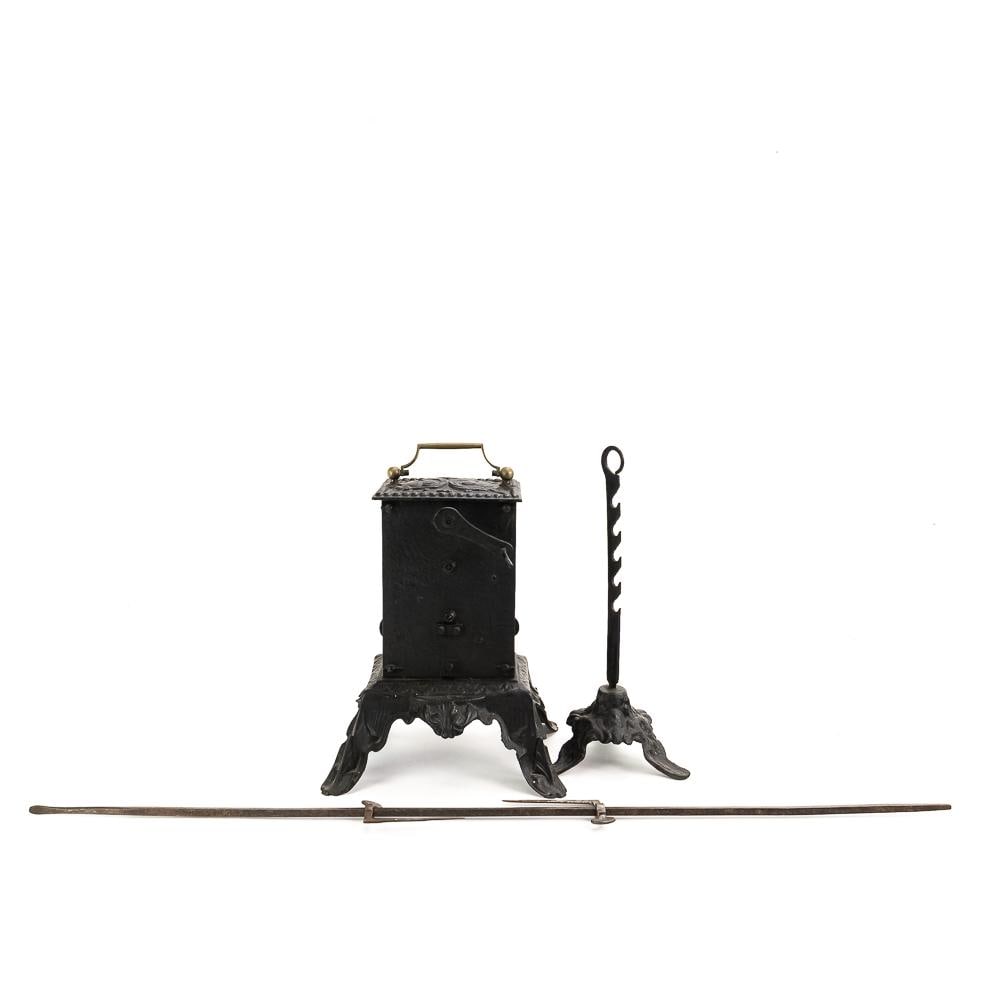 Antique Clockwork Mechanical Spit Jack-Works! - 9