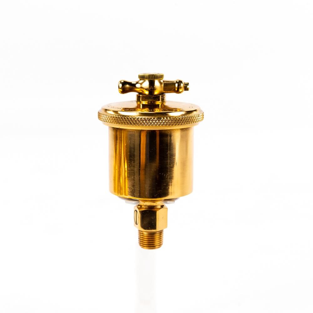 Lunkenheimer Ideal No. 2 Brass Grease Cup: Lunkenheimer Ideal No 2 brass grease cup in very good condition with some minor marks and spots. It is approximately 5" inches tall and the brass cylinder cup is about 2.5" inches wide. The T handle i
