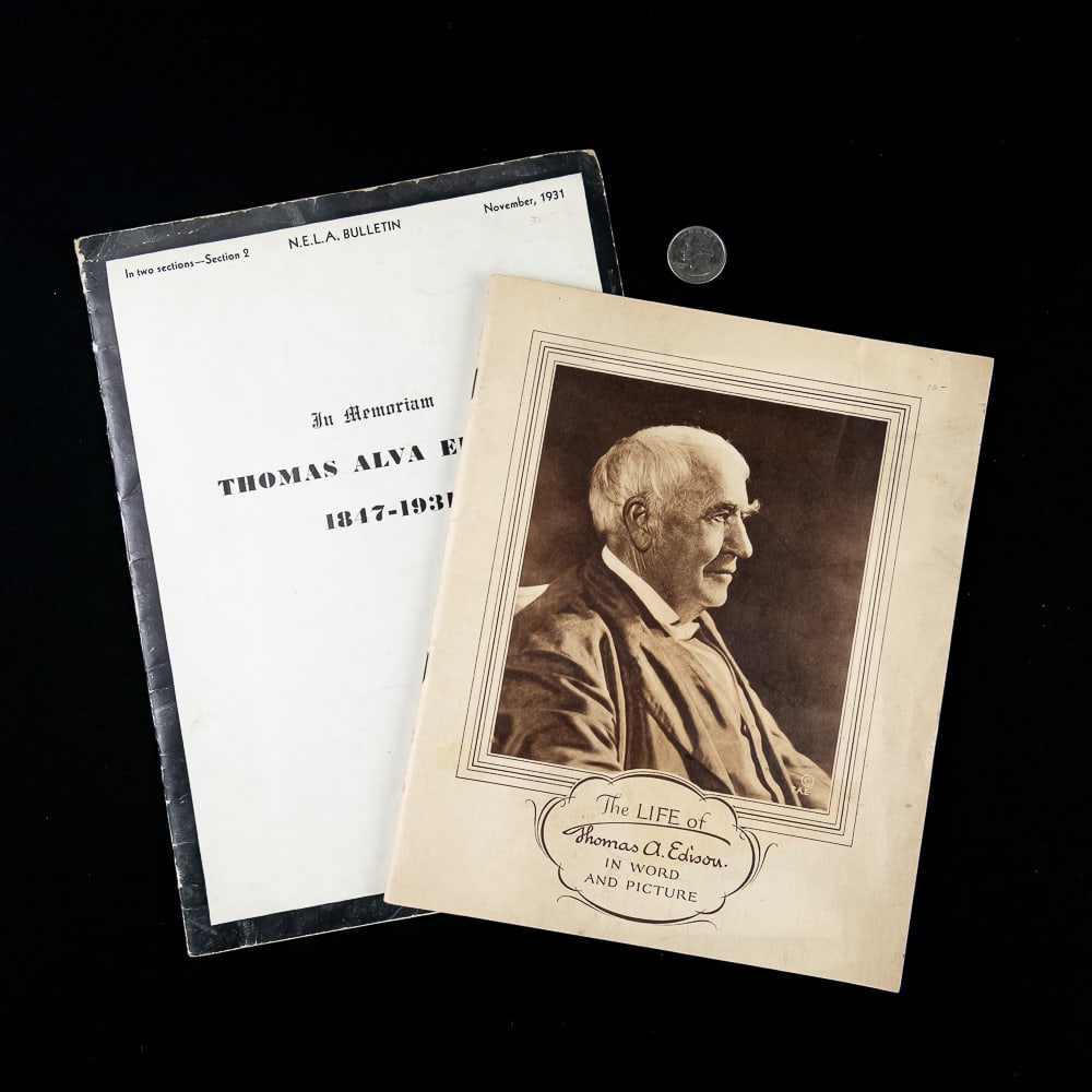 1931 Thomas Edison Memorial Booklets