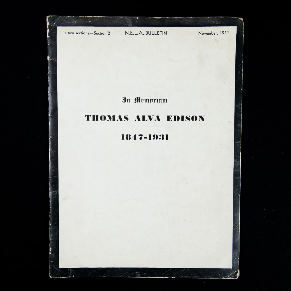 1931 Thomas Edison Memorial Booklets - 2