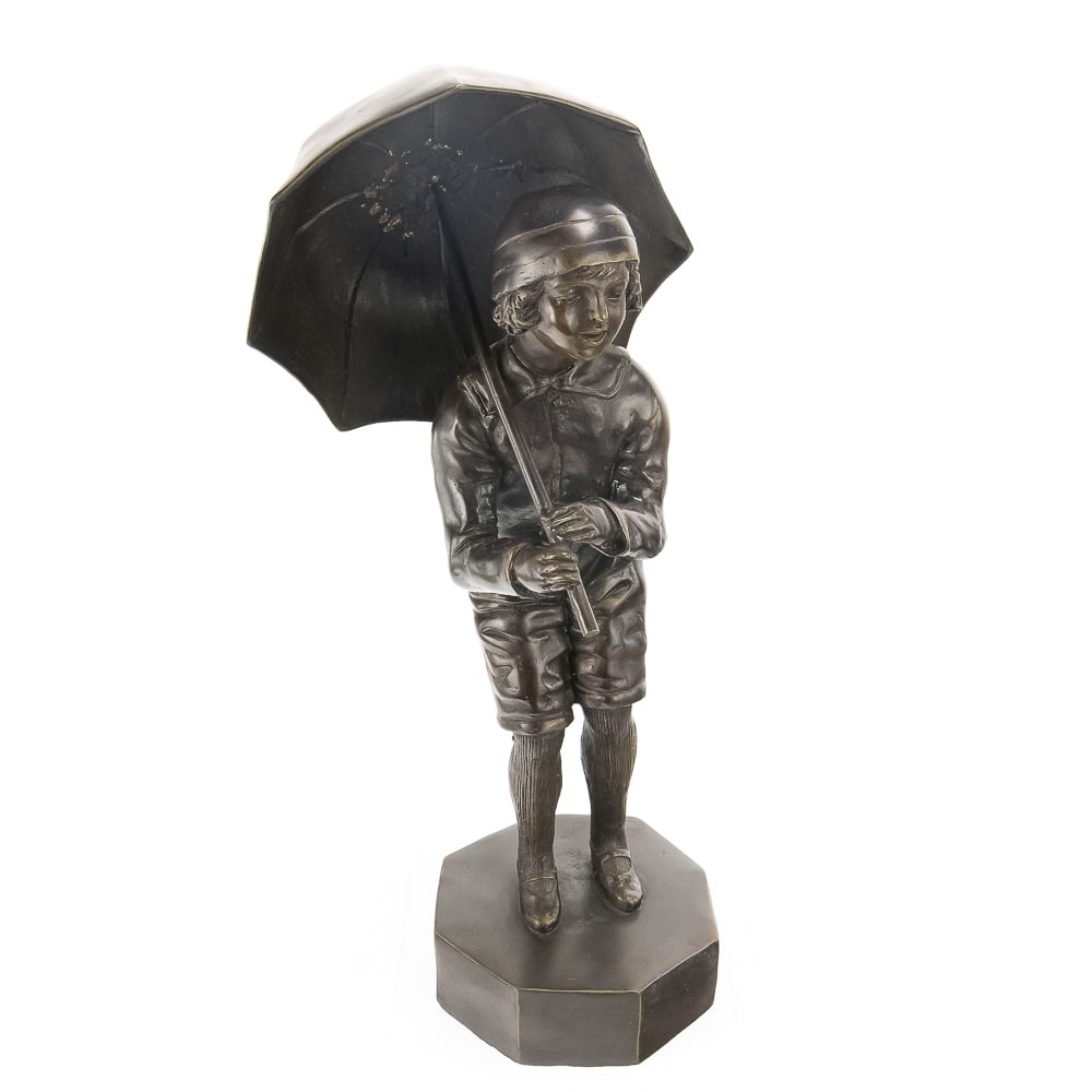 Chiparus-Style 'The Child with an Umbrella' Statue (1 of 14)